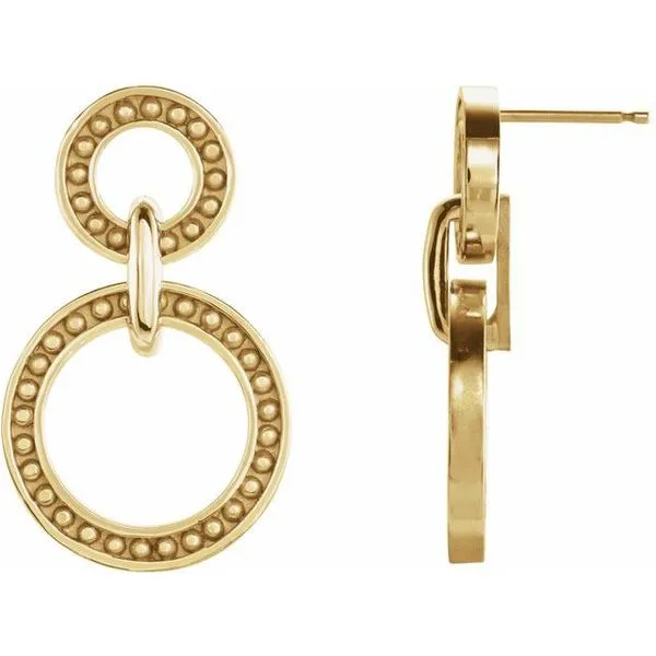 Beaded Circle Earrings Hopman Jewelers Elkhart, IN