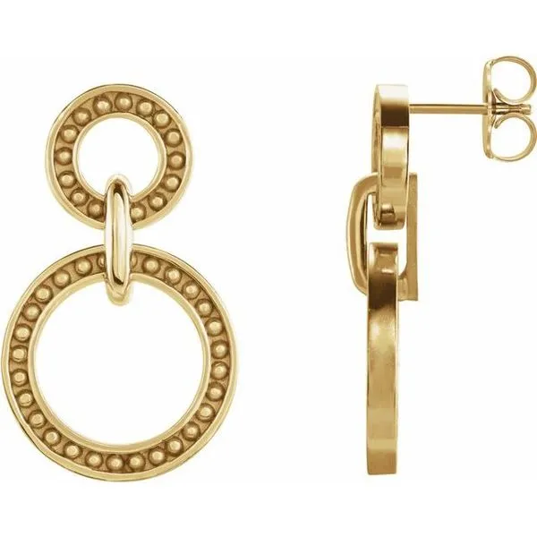 Beaded Circle Earrings Hopman Jewelers Elkhart, IN