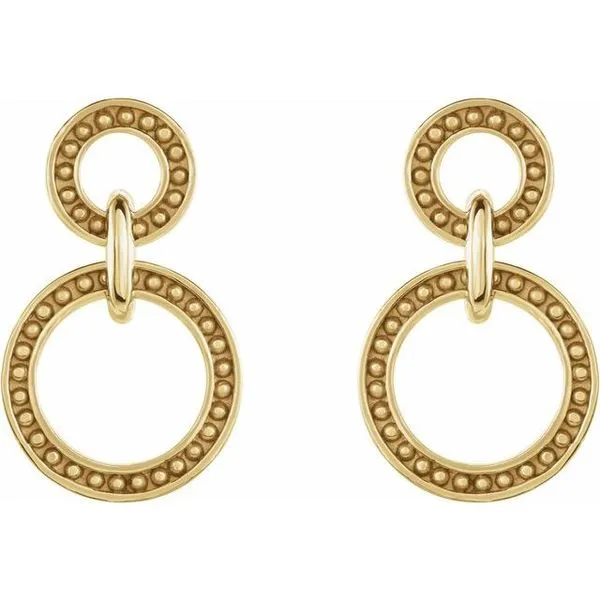 Beaded Circle Earrings Image 2 Hopman Jewelers Elkhart, IN