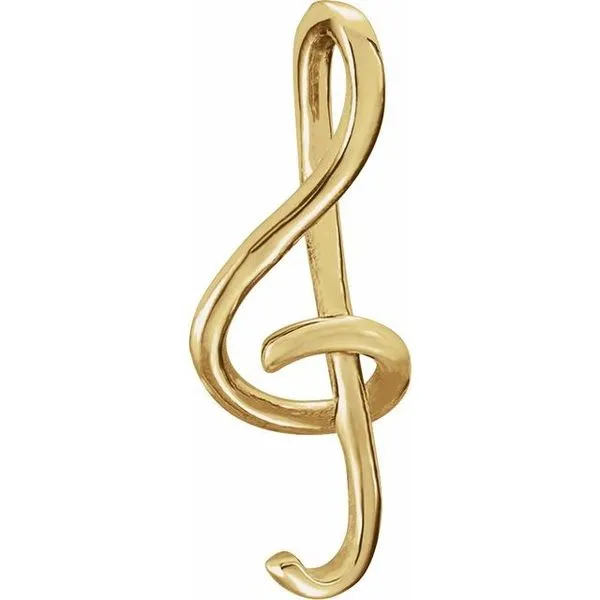 Treble Clef Pendant Jewelry Design Studio Jensen Beach, FL
