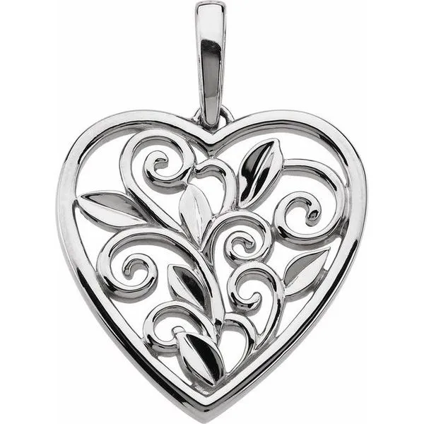 Filigree Heart Pendant Arnold's Jewelry and Gifts Logansport, IN