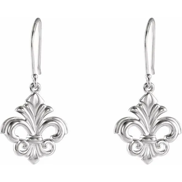 Fleur-de-lis Earrings Image 2 Arnold's Jewelry and Gifts Logansport, IN
