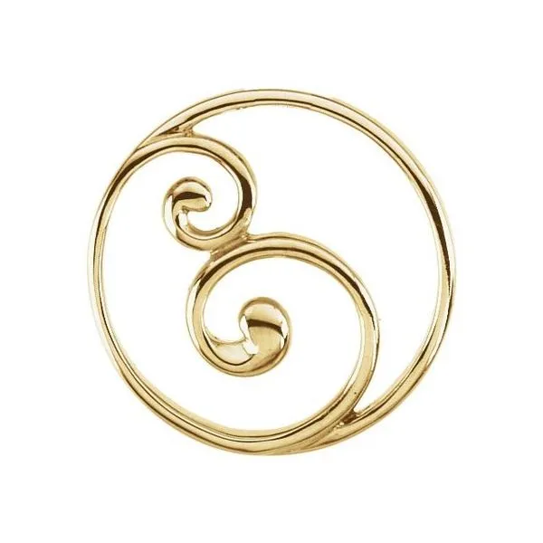 Scroll Circle Pendant Jewelry Design Studio Jensen Beach, FL