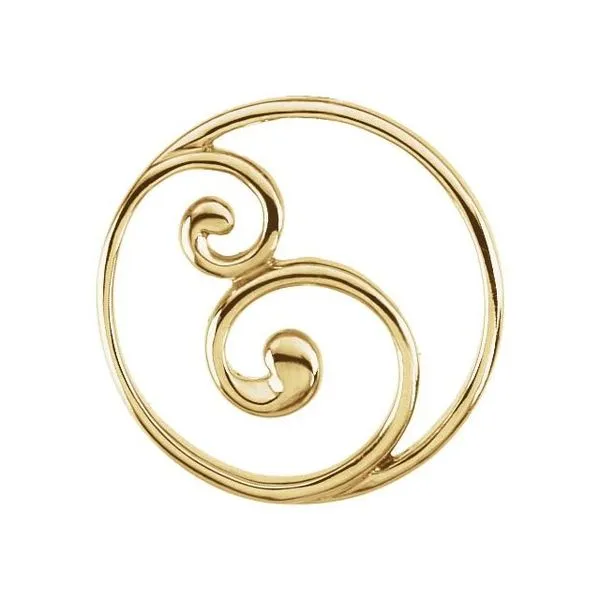 Scroll Circle Pendant Jewelry Design Studio Jensen Beach, FL