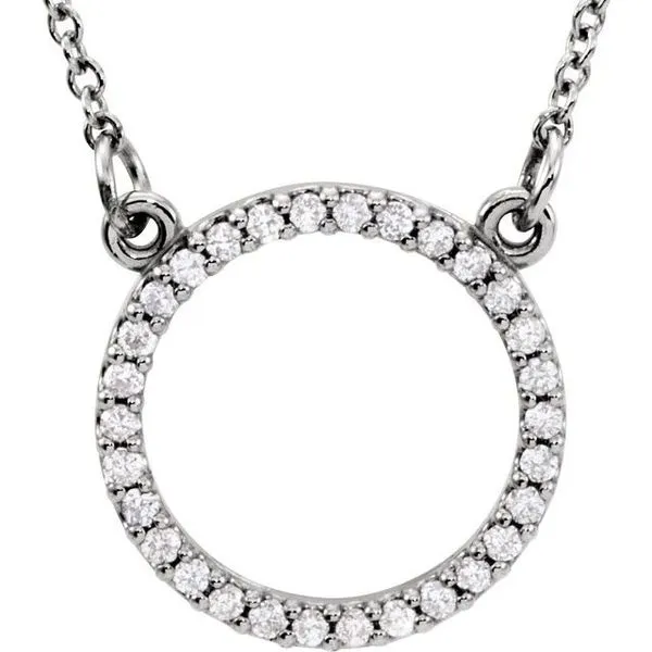 Petite Circle Necklace Hopman Jewelers Elkhart, IN