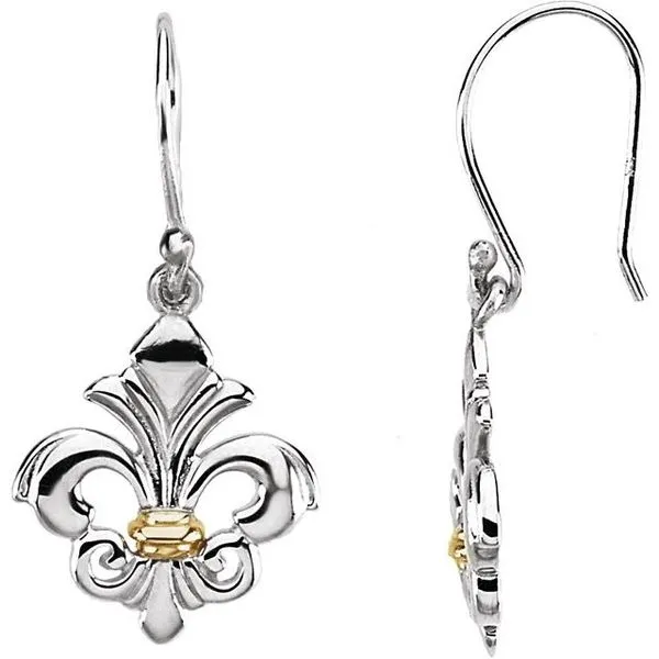 Fleur-de-lis Earrings Hopman Jewelers Elkhart, IN