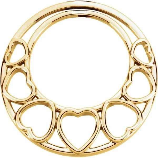 Circle Heart Pendant Linwood Custom Jewelers Linwood, NJ