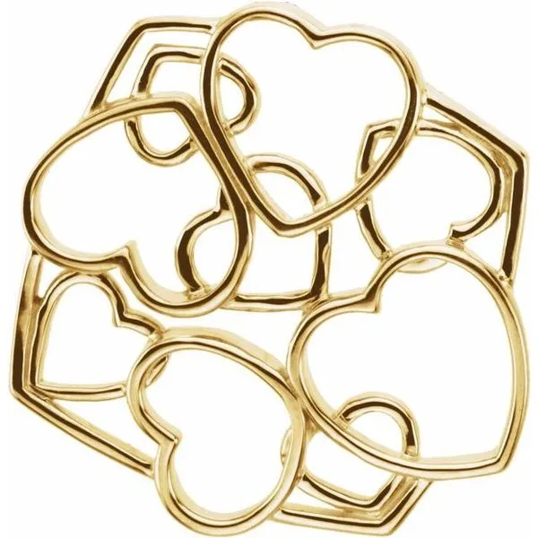 Freeform Heart Pendant Jewelry Design Studio Jensen Beach, FL