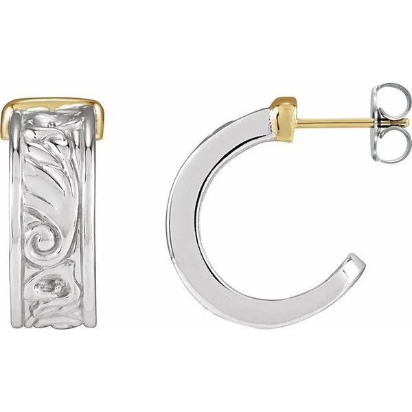 Calla Lily Hoop Earrings Jewelry Design Studio Jensen Beach, FL