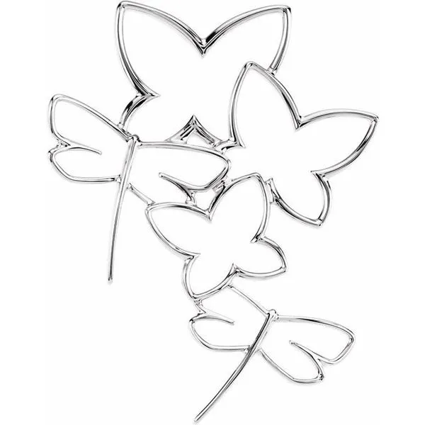 Butterfly & Dragonfly Pendant Hopman Jewelers Elkhart, IN