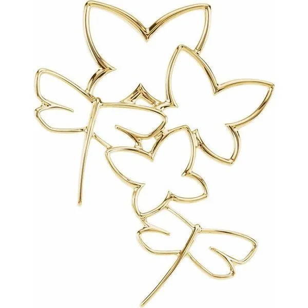 Butterfly & Dragonfly Pendant Hopman Jewelers Elkhart, IN