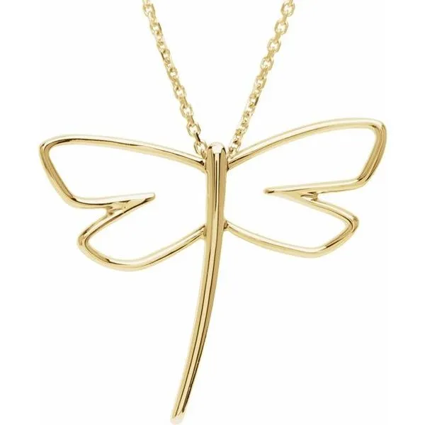 Dragonfly Pendant Image 2 Hopman Jewelers Elkhart, IN