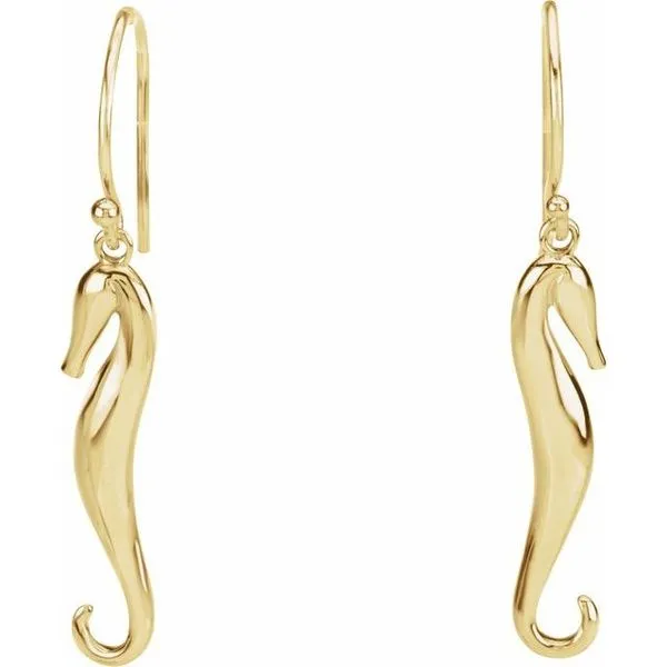 Seahorse Earrings Image 2 Hopman Jewelers Elkhart, IN