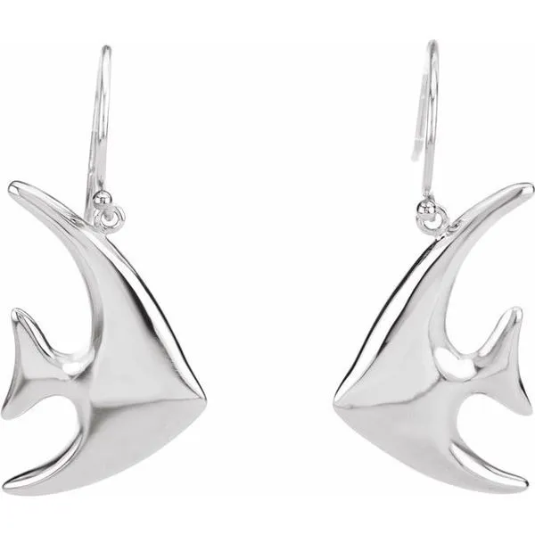Angel Fish Earrings Image 2 J. Meredith Jewelers Delafield, WI