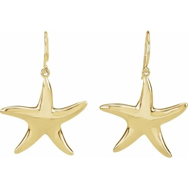 Starfish Earrings Image 2 Arnold's Jewelry and Gifts Logansport, IN