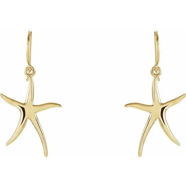 Starfish Earrings Image 2 Hopman Jewelers Elkhart, IN