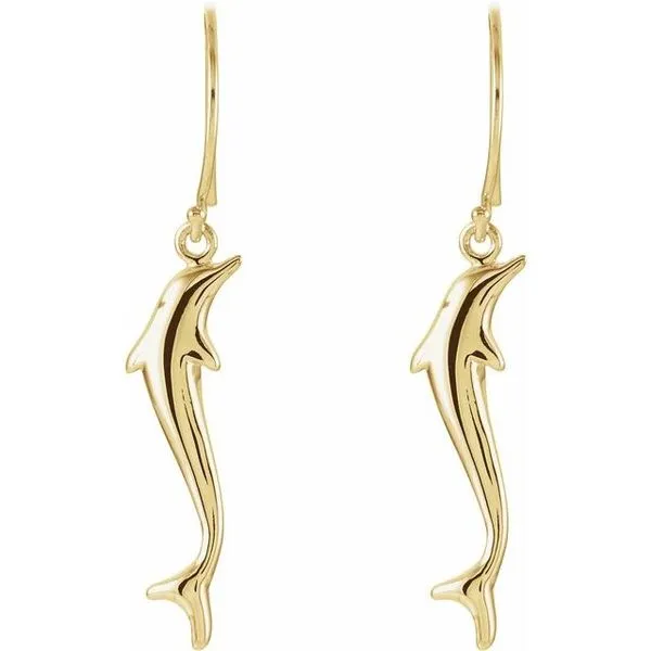 Dolphin Earrings Image 2 Jewelry Design Studio Jensen Beach, FL