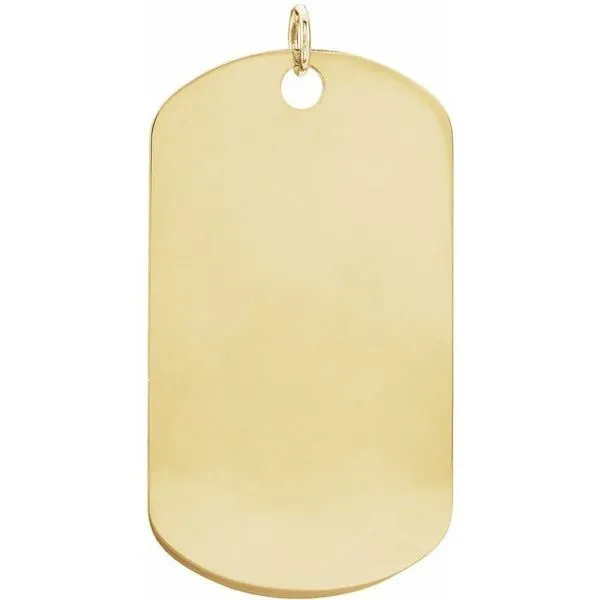 Engravable Dog Tag Pendant Hopman Jewelers Elkhart, IN