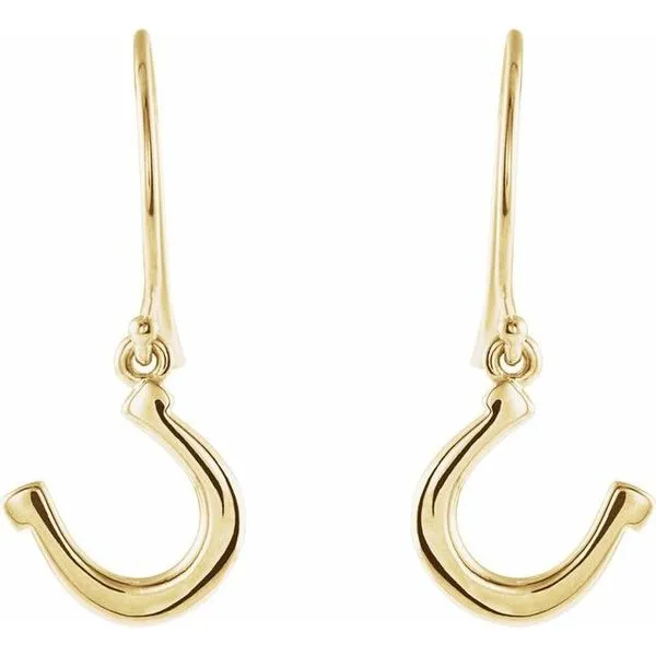 Horseshoe Earrings Image 2 James & Williams Jewelers Berwyn, IL
