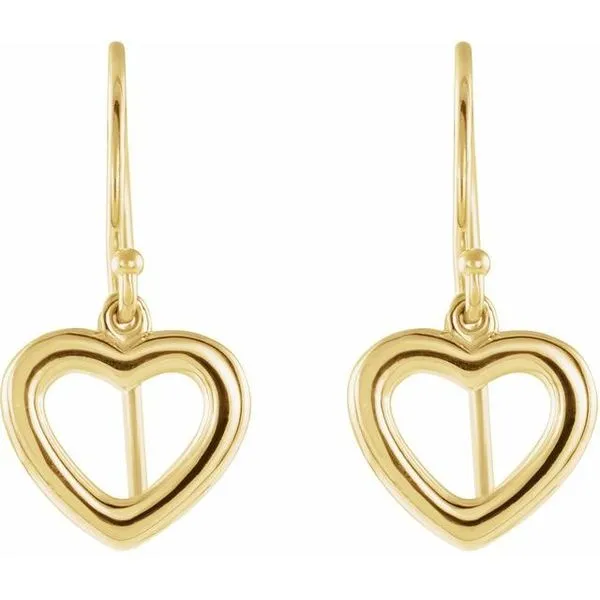 Heart Earrings Image 2 Hopman Jewelers Elkhart, IN
