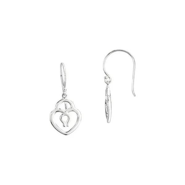 Heart Lock Earrings Jewelry Design Studio Jensen Beach, FL
