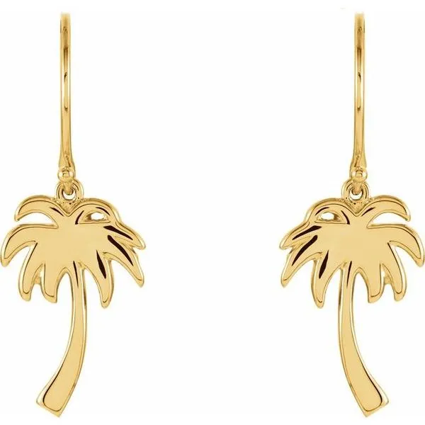 Palm Tree Earrings Image 2 Boyd Jewelers Wesley Chapel, FL