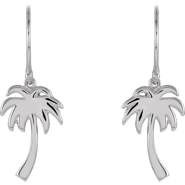 Palm Tree Earrings Image 2 G.G. Gems, Inc. Scottsdale, AZ