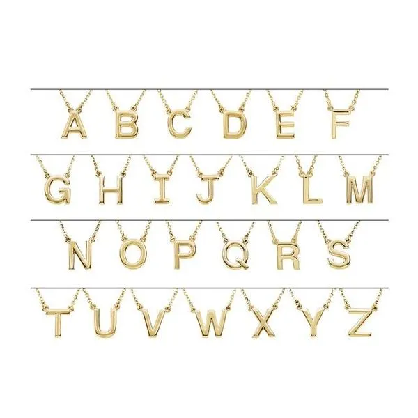 Initial Necklace Image 2 M. J. Thomas Jewelers, Ltd. Stratford, CT