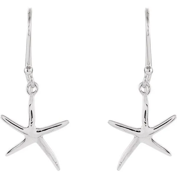 Starfish Earrings Image 2 Milan's Jewelry Inc Sarasota, FL