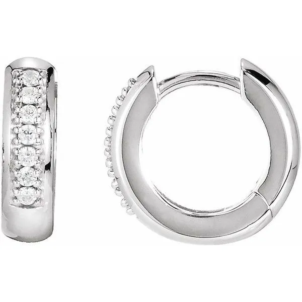 Accented Huggie Earrings Hopman Jewelers Elkhart, IN