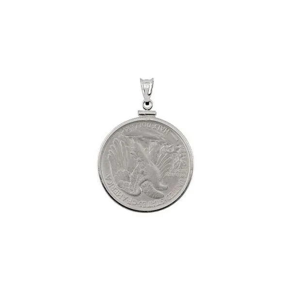 Walking Liberty 1/2 Dollar Coin Pendant Image 2 J. Meredith Jewelers Delafield, WI