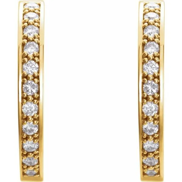 Inside-Outside Hoop Earrings Image 2 Rasmussen Jewelers Spanish Fork, UT