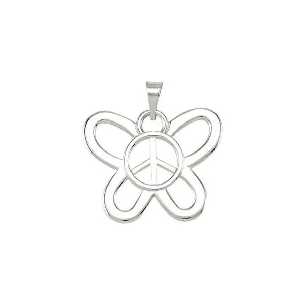 Butterfly Peace Sign Pendant Boyd Jewelers Wesley Chapel, FL