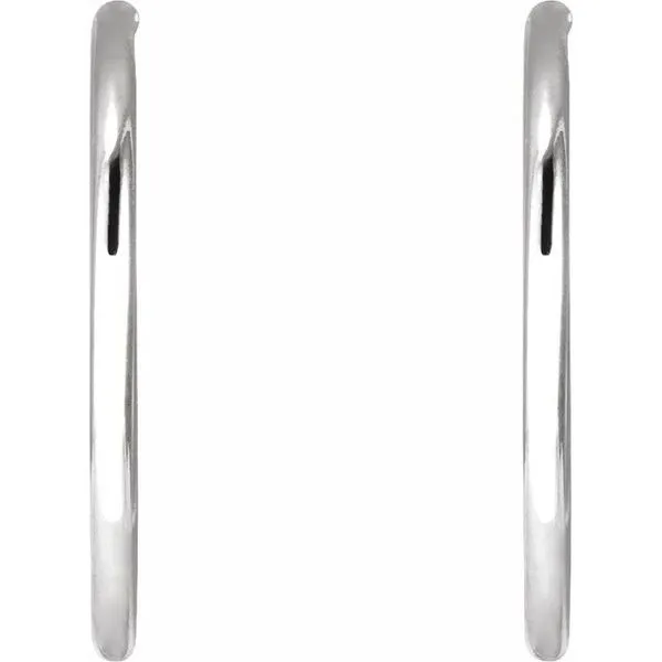 Endless Tube Hoop Earrings Image 2 M. J. Thomas Jewelers, Ltd. Stratford, CT