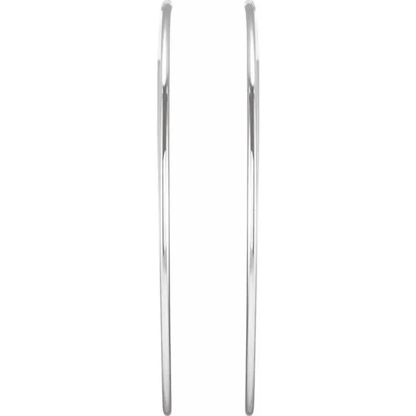 Endless Tube Hoop Earrings Image 2 J. Meredith Jewelers Delafield, WI