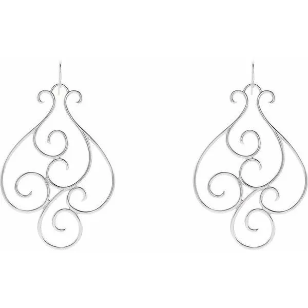Scroll Earrings Image 2 Jewelry Design Studio Jensen Beach, FL