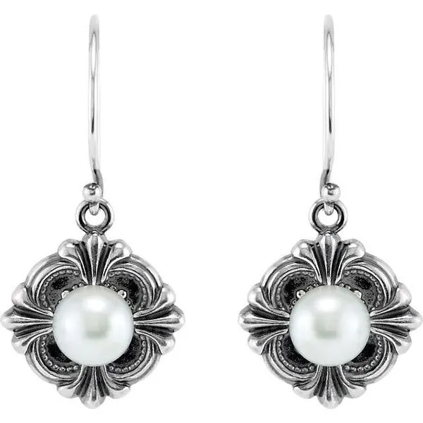 Vintage-Inspired Pearl Earrings J. Meredith Jewelers Delafield, WI