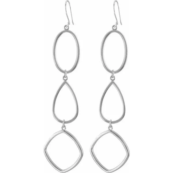 Open Silhouette Dangle Earrings J. Meredith Jewelers Delafield, WI