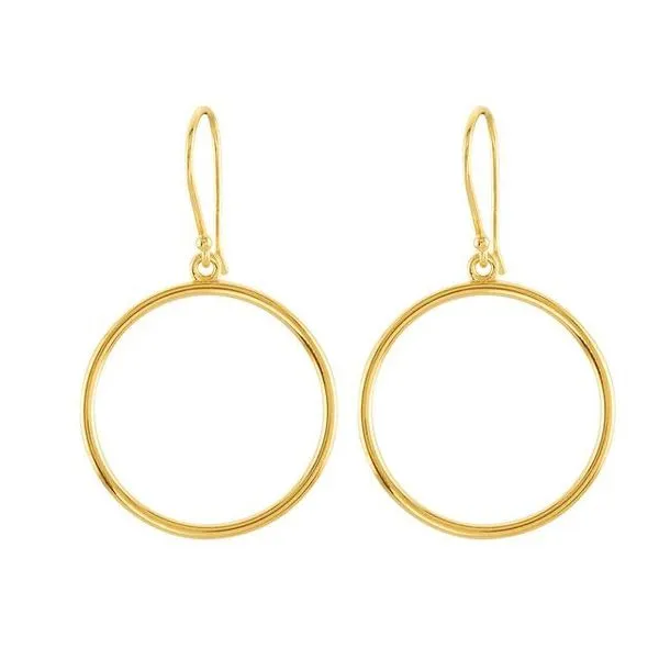 Circle Earrings Image 2 Hopman Jewelers Elkhart, IN