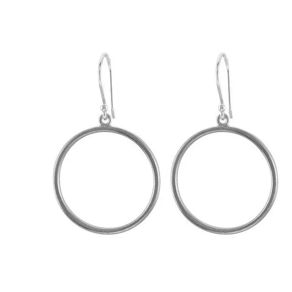 Circle Earrings Image 2 Hopman Jewelers Elkhart, IN