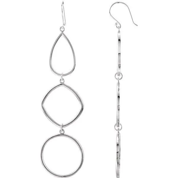 Open Silhouette Dangle Earrings J. Meredith Jewelers Delafield, WI