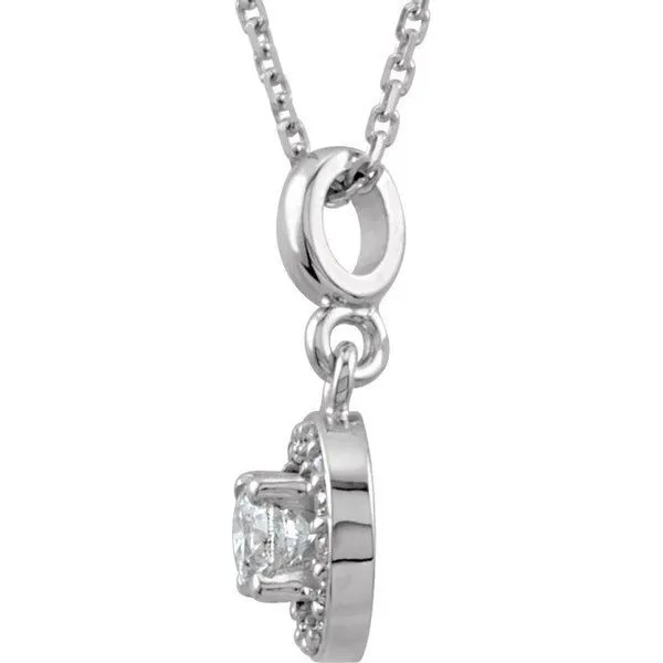 Halo-Style Necklace Image 2 Hopman Jewelers Elkhart, IN