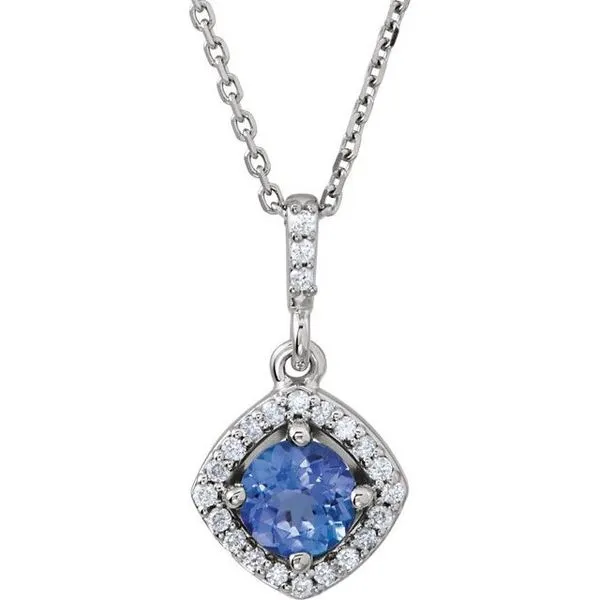 Halo-Style Necklace Delfine's Jewelry Charleston, WV