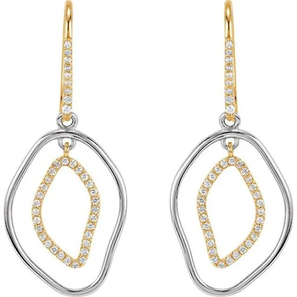 Open Silhouette Dangle Earrings Image 2 Hart's Jewelers Grants Pass, OR