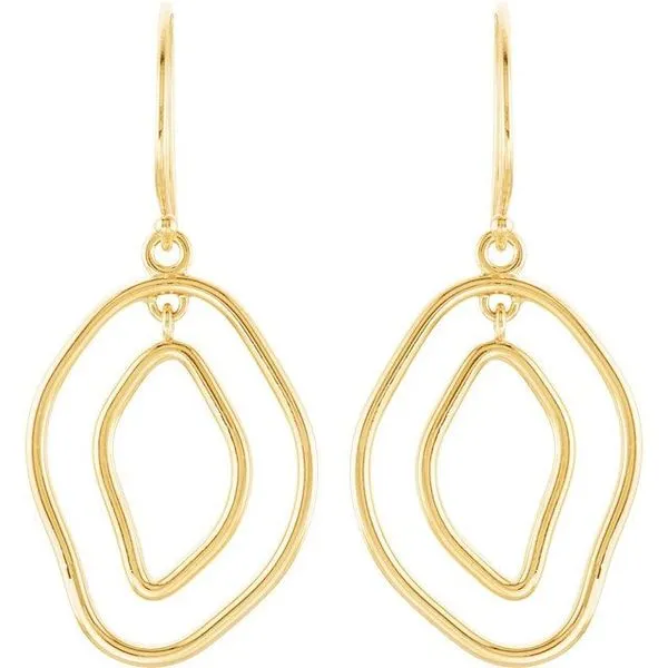 Open Silhouette Earrings Image 2 J. Meredith Jewelers Delafield, WI