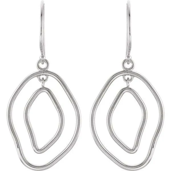 Open Silhouette Earrings Image 2 Hopman Jewelers Elkhart, IN