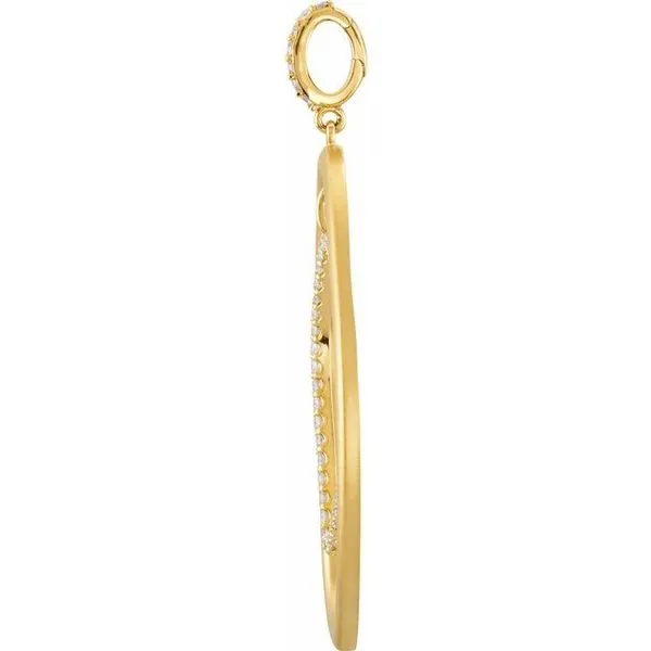 Accented Open Silhouette Pendant Image 2 Hopman Jewelers Elkhart, IN