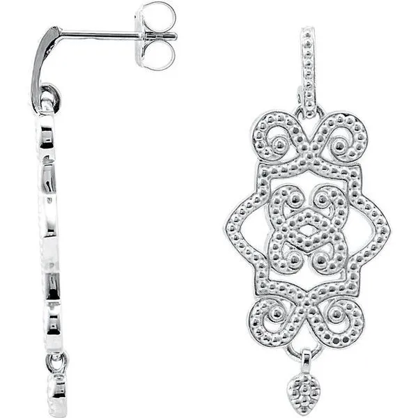 Granulated Earrings Long Jewelers Chesapeake, VA