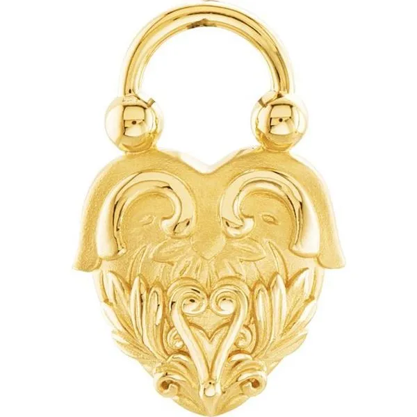 Vintage-Inspired Heart Pendant James Wolf Jewelers Mason, OH