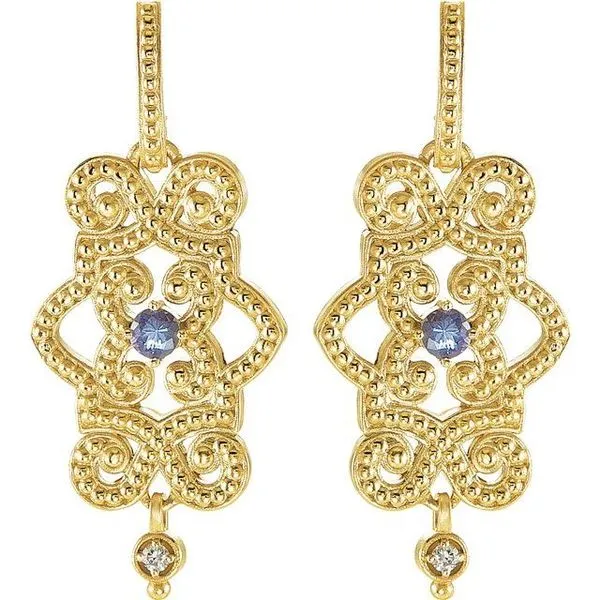 Granulated Earrings Image 2 Milan's Jewelry Inc Sarasota, FL